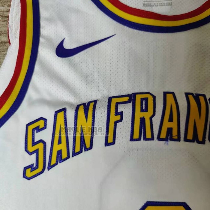 Maglia
 Jordan Poole NO 3 Golden State Warriors Classic Autentico
 Bianco
